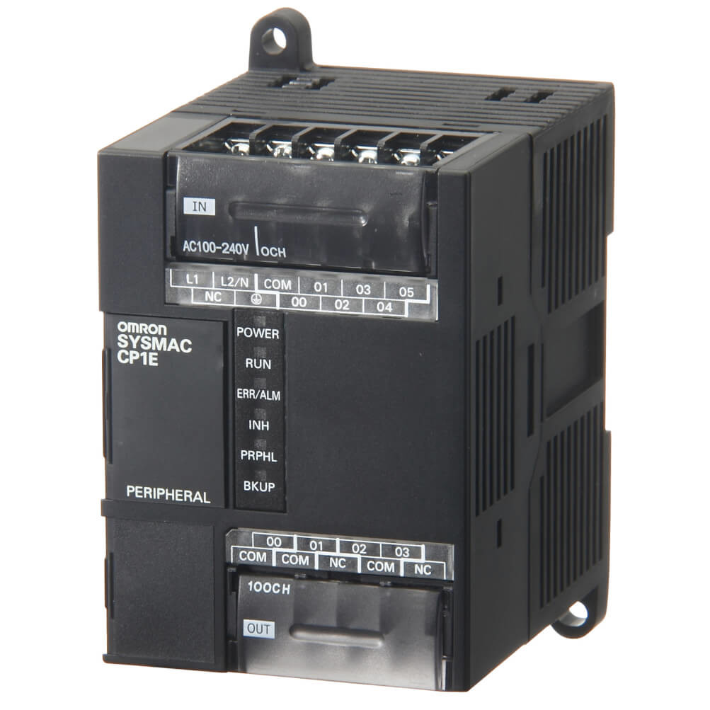 6 Input 4 Output Omron PLC CP1E Transistor Sinking CP1E-E10DT-D 24VDC ...